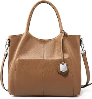 Genuine Leather Hobo Bags for Women Large Tote Handbags Trendy Shoulder Crossbody Purses Satchel Bag