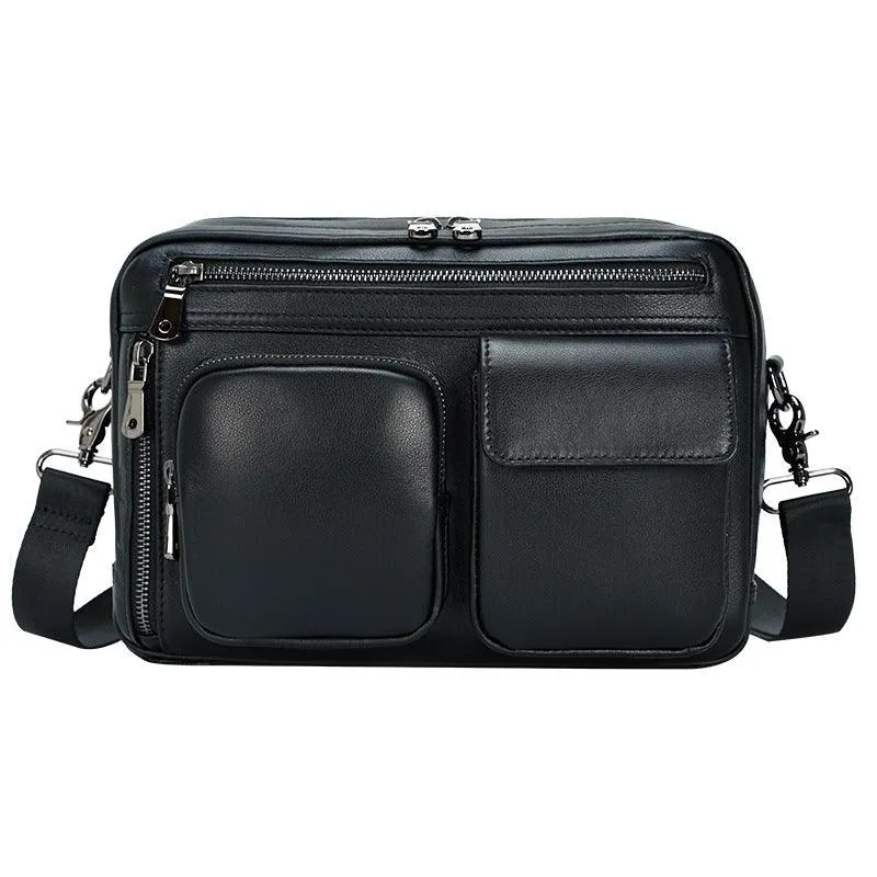 Genuine Leather Messenger Bag for 9.7 Inch iPad