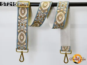 Gift for Mom Embroidered Purse Strap Crossbody Strap for Purses Boho Bags Strap Embroidery Replacement Strap Boho Guitar Strap Handbag Strap