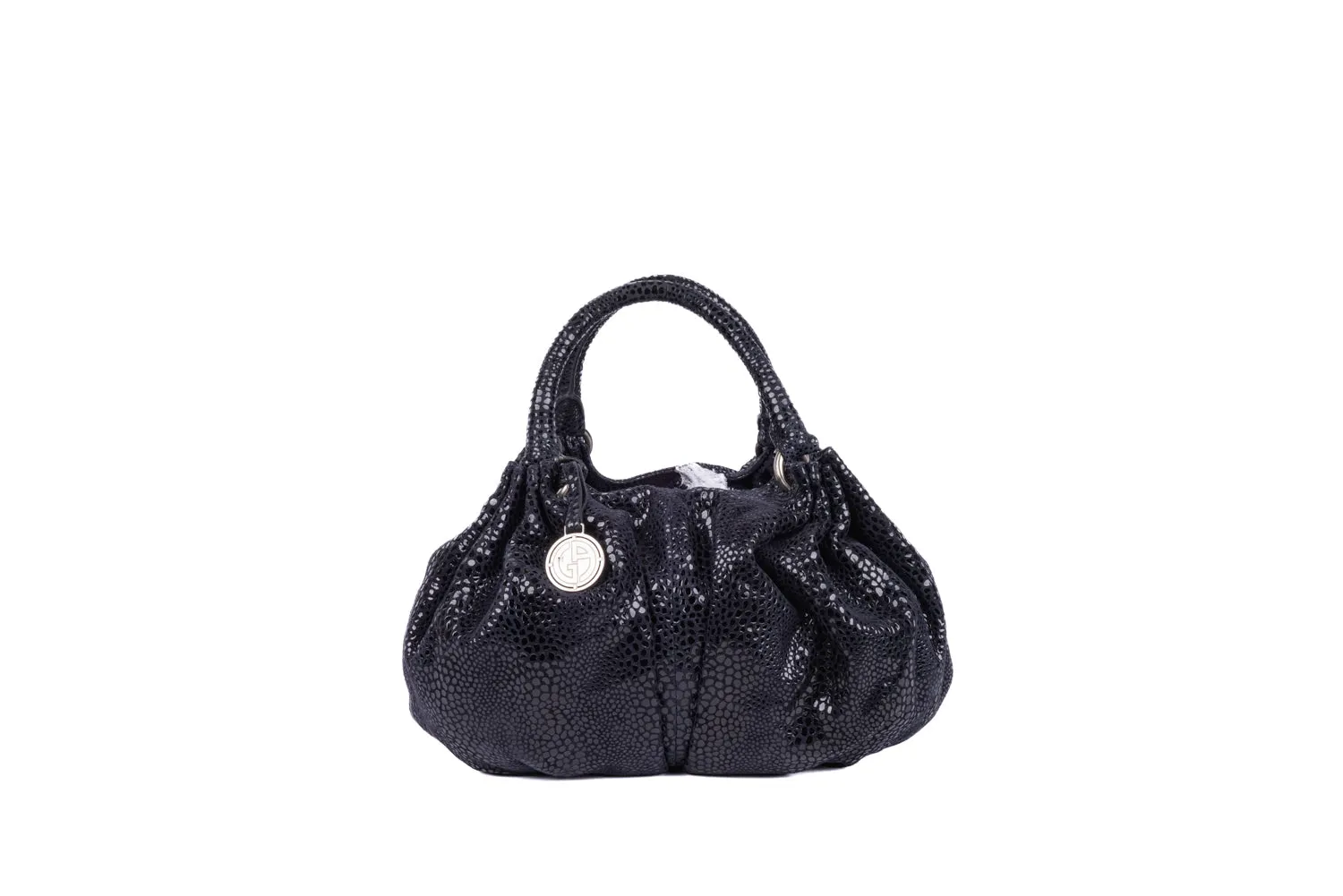 Giorgio Armani Black Leather Handbag