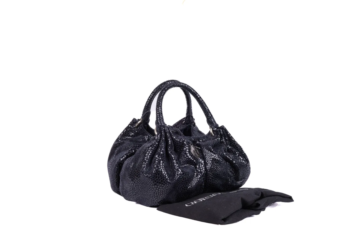 Giorgio Armani Black Leather Handbag