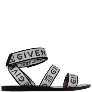 Givenchy Flat Logo Strappy Sandals - Size 38.5/8