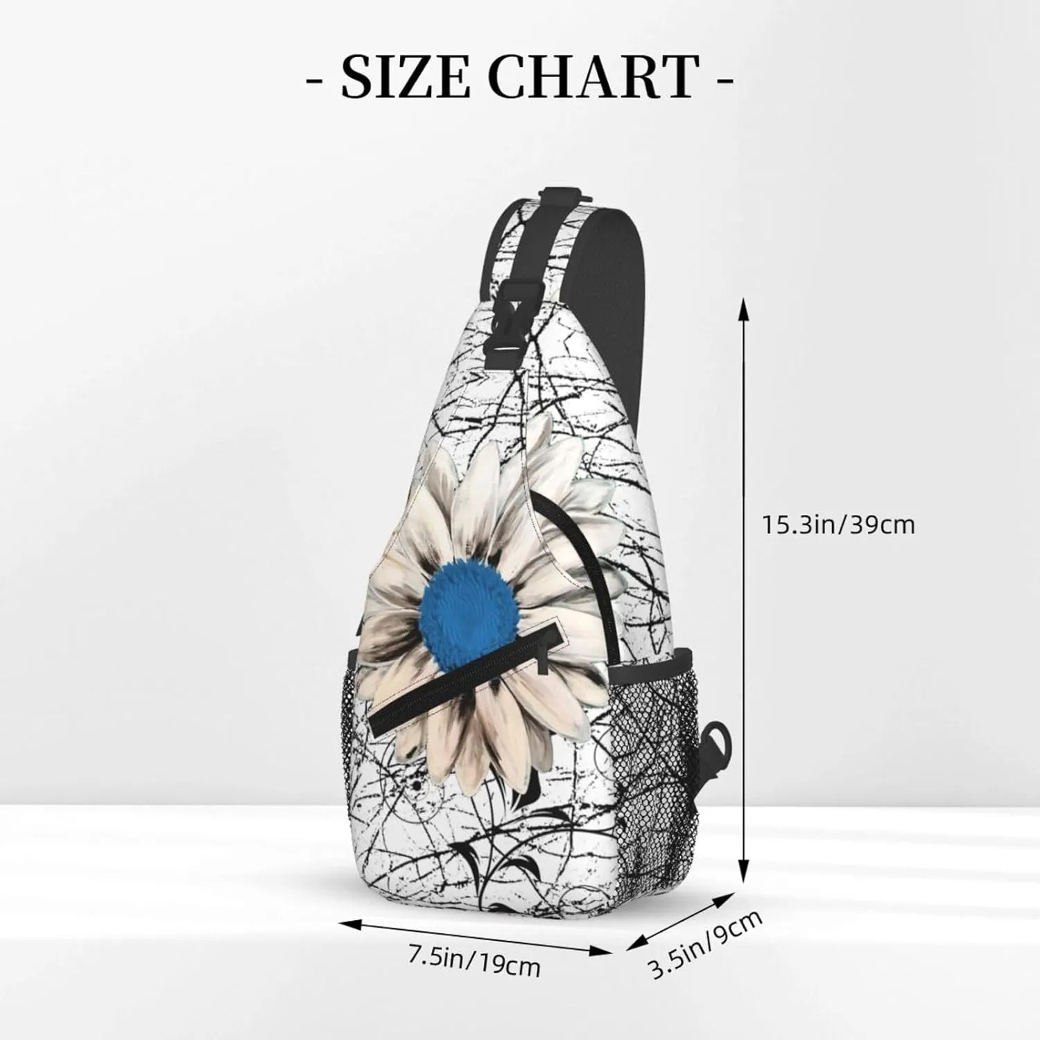 Gnomes Sunflower Chest Bags Crossbody Sling Bag Shoulder Bag Travel Hiking Daypack For Men Women