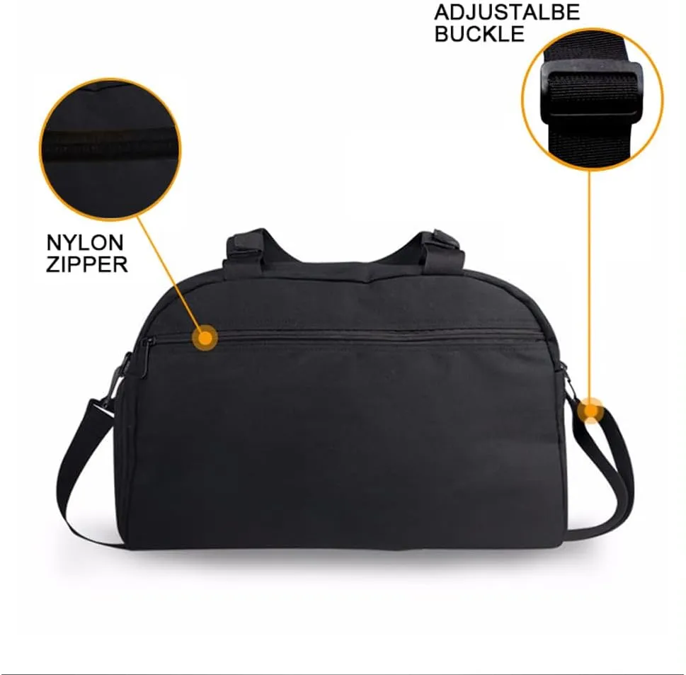 Gym Bags for Women Men Large, Sports Gym Duffle Bag with Shoe Compartment, Cute Gym Duffel Bag, Portable Workout Weekender Overnight Weekend Hospital Tote Bag Flora Yellow Sunflower Print
