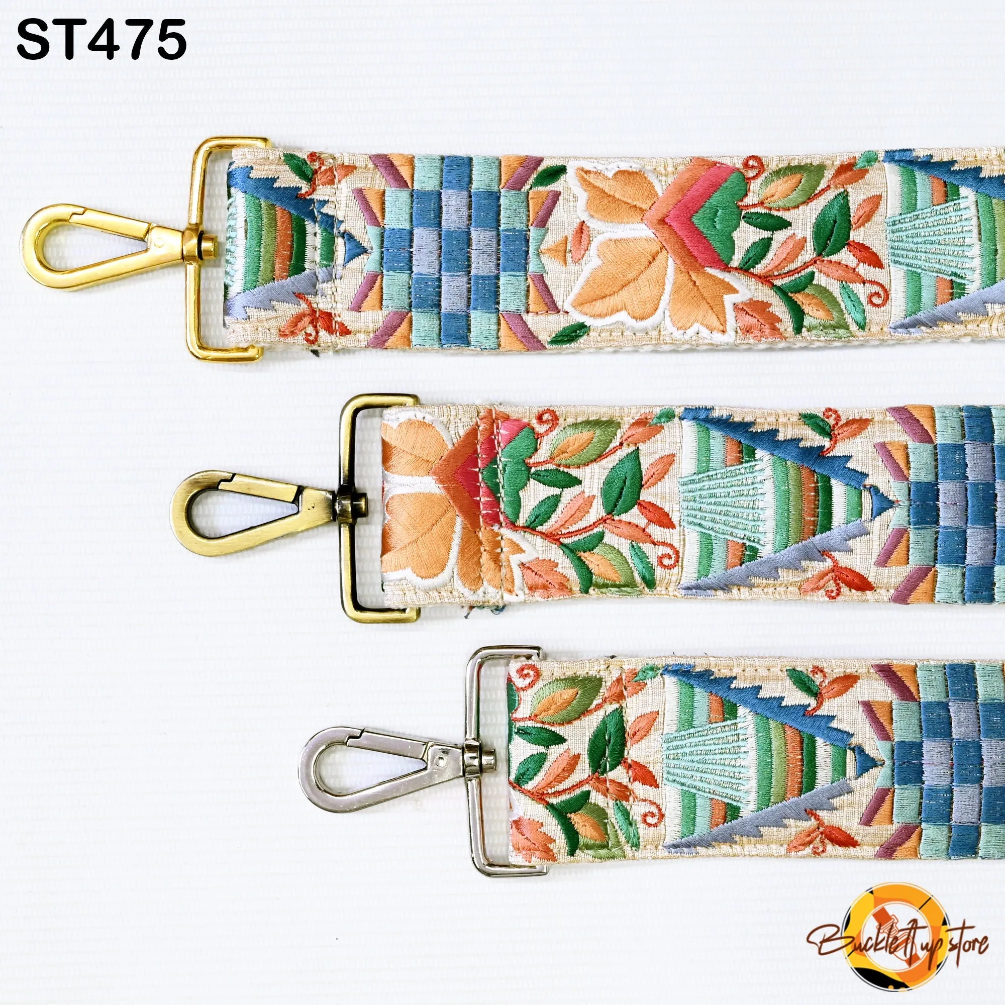 Handbag Strap Gift Girlfriend Floral Embroidery Crossbody Strap for Sling Bag Replacement Strap Embroidered Boho Purse Strap Guitar Strap