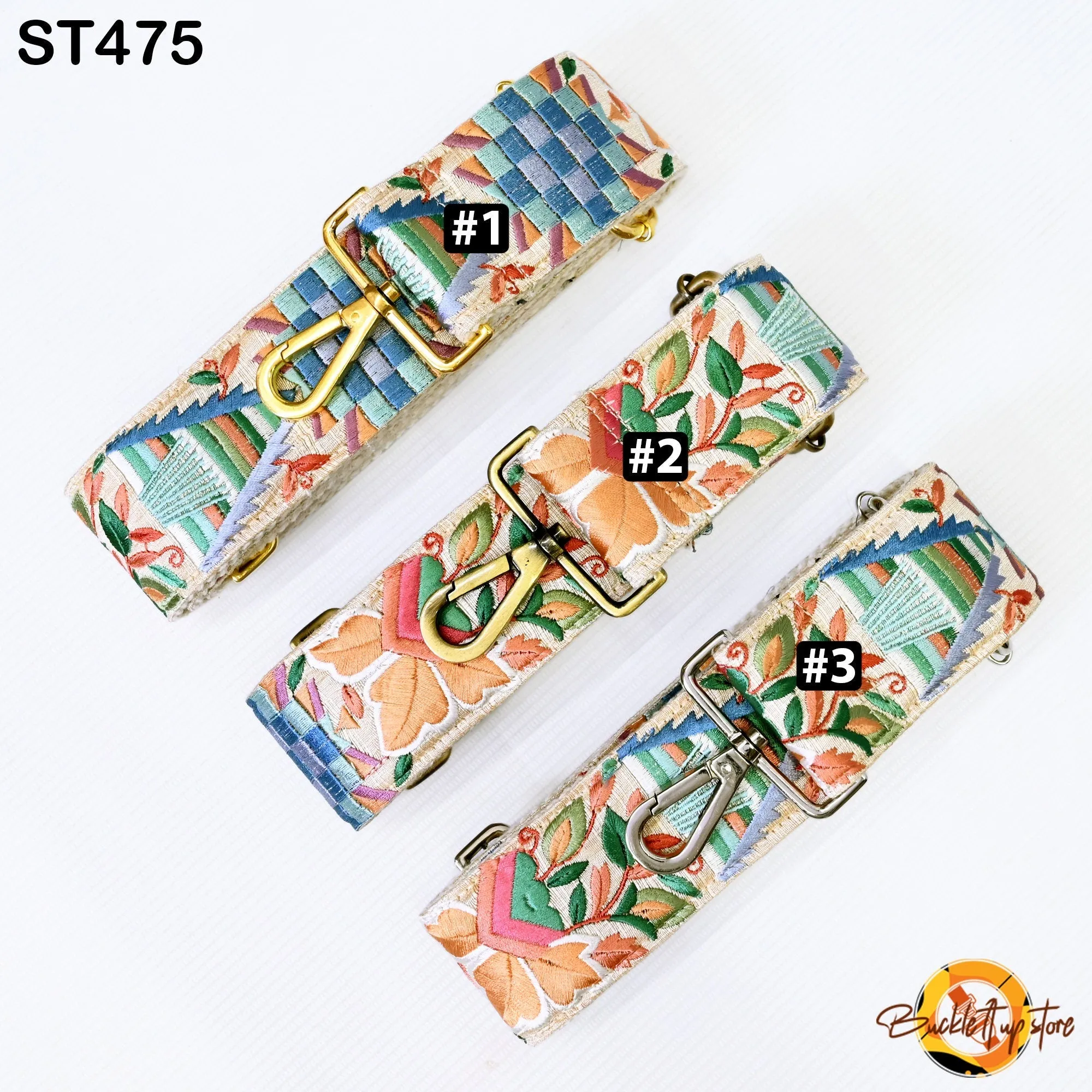 Handbag Strap Gift Girlfriend Floral Embroidery Crossbody Strap for Sling Bag Replacement Strap Embroidered Boho Purse Strap Guitar Strap