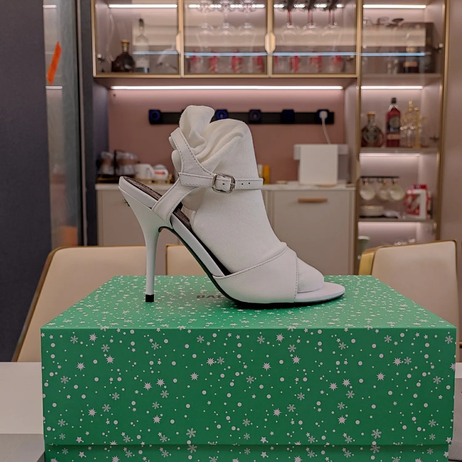 HEEL Balanciaga STRAPPY HIGH WHITE Customer-first IN TOE CALFSKIN Members-only OPEN