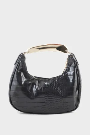 Hobo Hand Bags B15183-Black