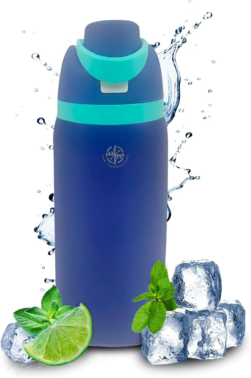 Insulated Stainless Steel Water Bottle with Straw, Insulated Tumbler With Locking Lid, Double Walled & Vacuum Insulated Water Bottle Packable for Travel Leak Proof & BPA Free (Lilac, 32 OZ)