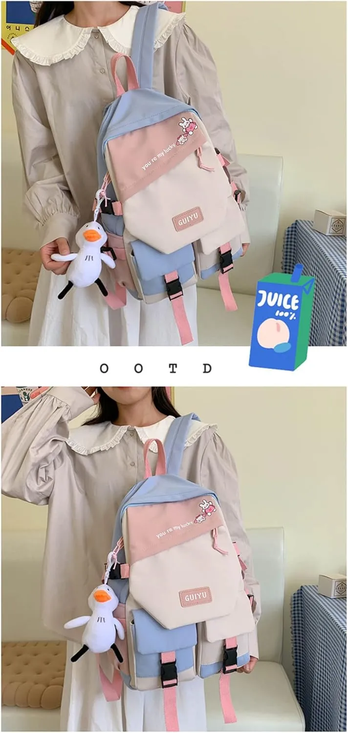 ISaikoy Anime Toilet-bound Hanako-kun Backpack Bookbag Shoulder School Bag Daypack Laptop Bag 11