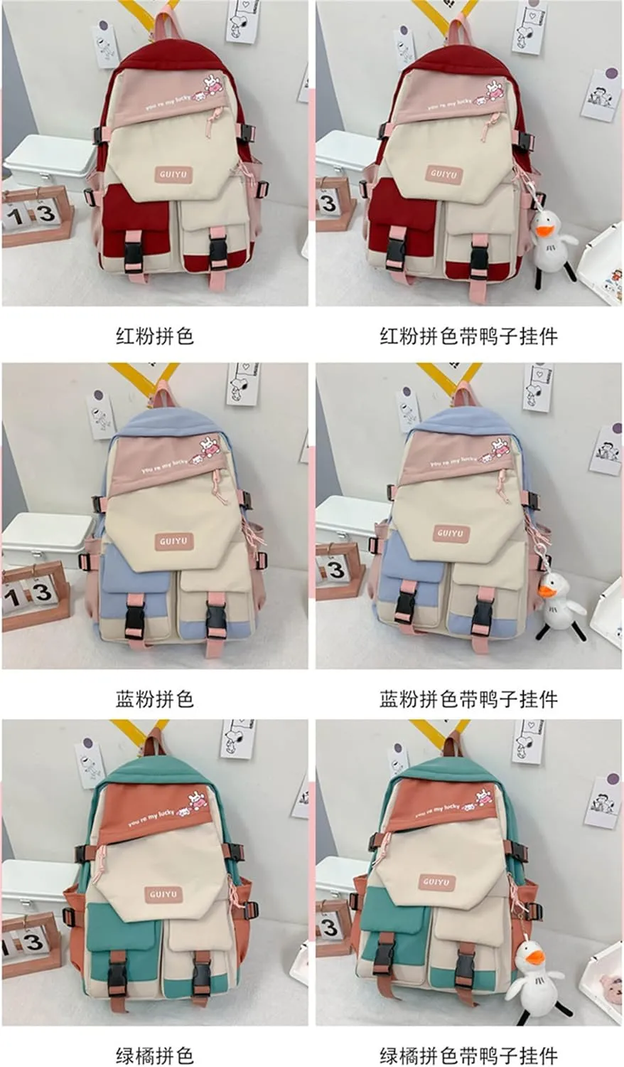 ISaikoy Anime Toilet-bound Hanako-kun Backpack Bookbag Shoulder School Bag Daypack Laptop Bag 11