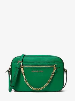 Jet Set Large Saffiano Leather Crossbody Bag