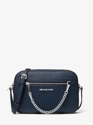 Jet Set Large Saffiano Leather Crossbody Bag