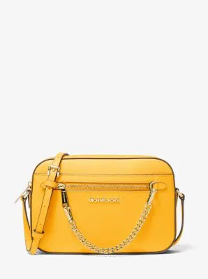 Jet Set Large Saffiano Leather Crossbody Bag