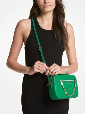 Jet Set Large Saffiano Leather Crossbody Bag