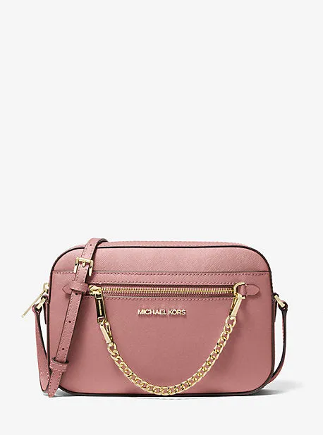 Jet Set Large Saffiano Leather Crossbody Bag