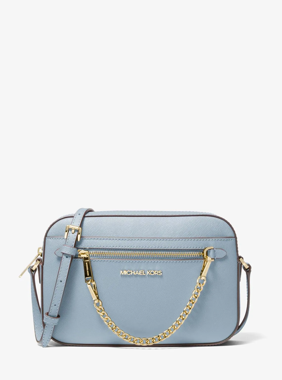 Jet Set Large Saffiano Leather Crossbody Bag