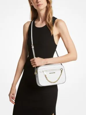 Jet Set Large Saffiano Leather Crossbody Bag