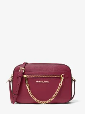 Jet Set Large Saffiano Leather Crossbody Bag