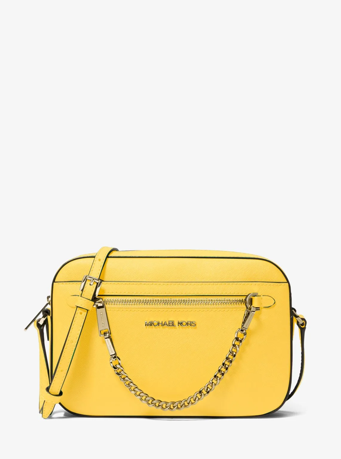 Jet Set Large Saffiano Leather Crossbody Bag