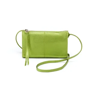 Jewel crossbody in Metallic Green