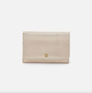 Jill Trifold Wallet | Metallic Leather