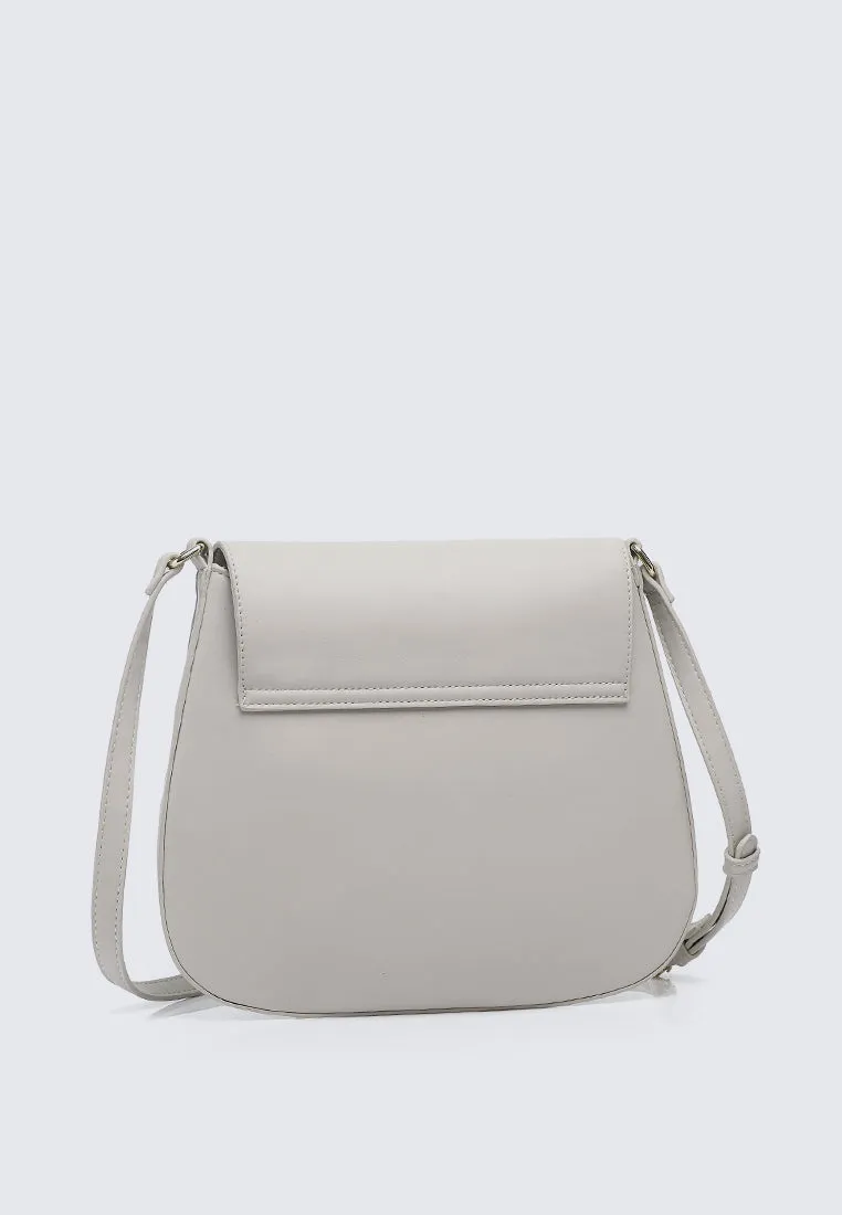 Kale Hobo Shoulder Bag (White)