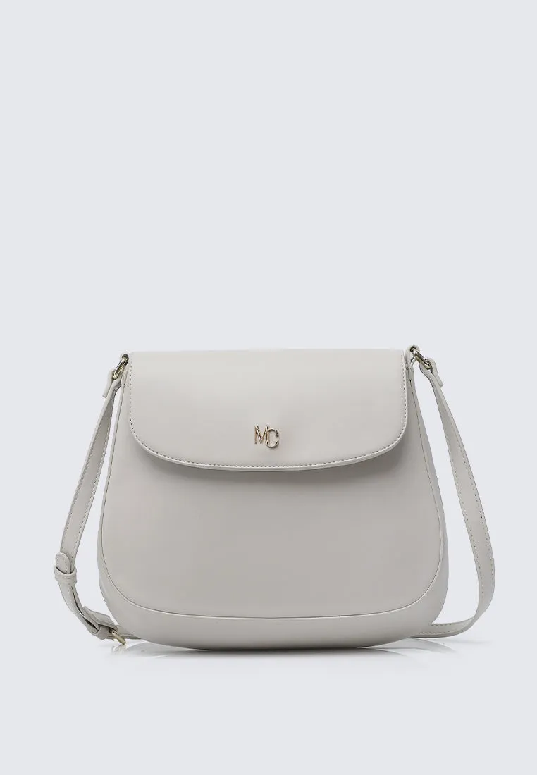 Kale Hobo Shoulder Bag (White)