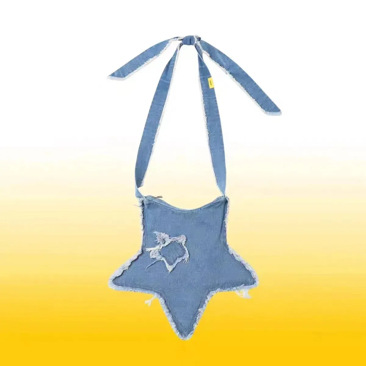 Kawaii Bag Star Shape Messenger Bag Women Y2K Vintage Crossbody Bag Strap Girls Bag Korean Designer 2000s Aesthetic Shoulder Bag