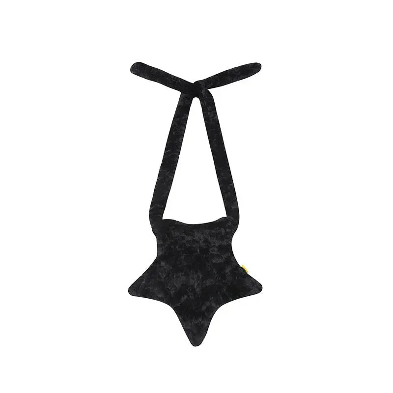 Kawaii Bag Star Shape Messenger Bag Women Y2K Vintage Crossbody Bag Strap Girls Bag Korean Designer 2000s Aesthetic Shoulder Bag