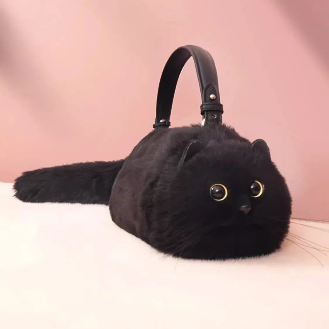 Kawaii Cat Clutch Bag 🐾✨ | Handmade One Shoulder Messenger for Autumn & Winter Vibes 🍂💖