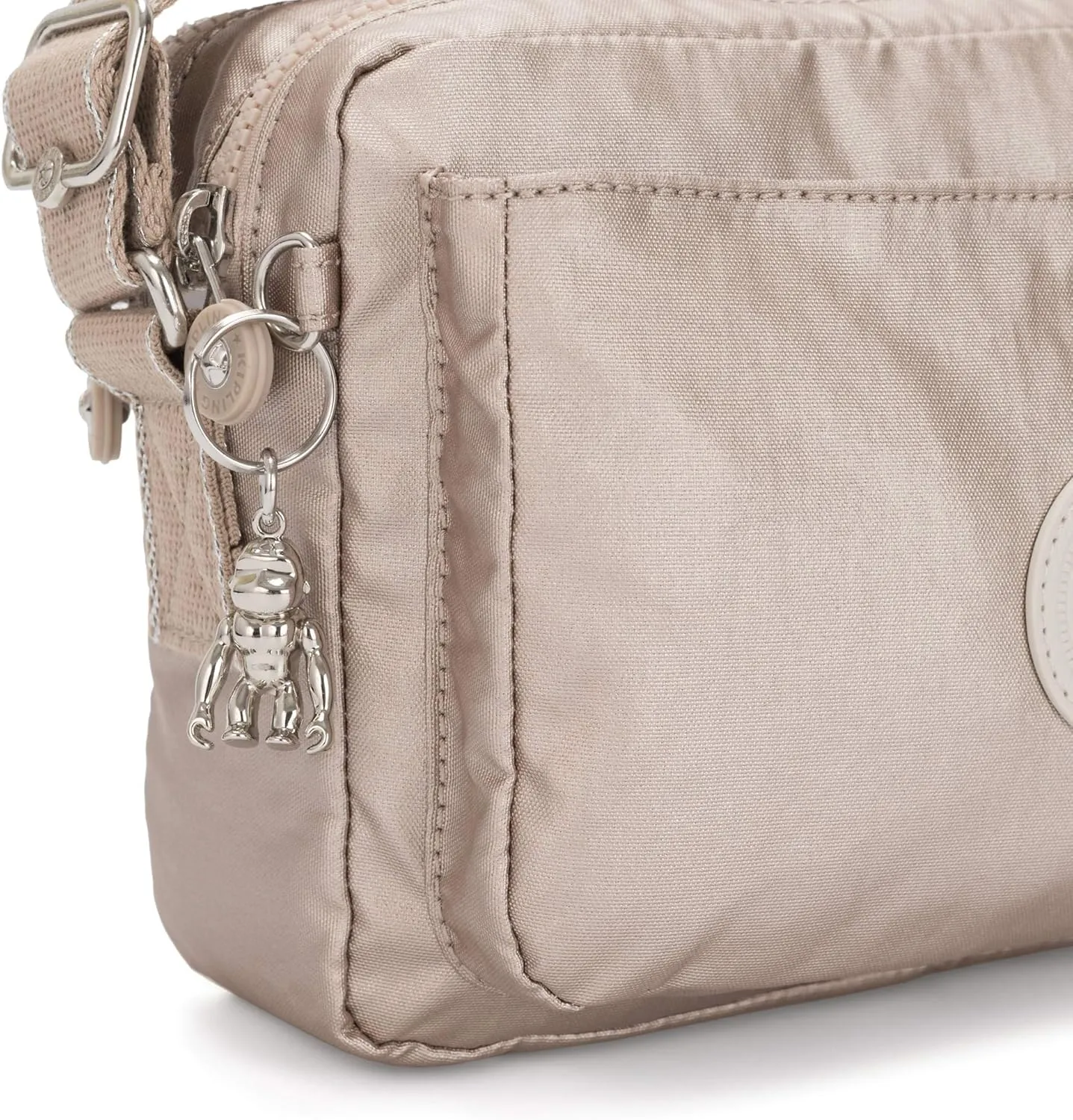 Kipling Women’s Abanu Medium Crossbody Bag, Lightweight, Adjustable Nylon Waist Pack with Multi-Compartment Zip Pockets