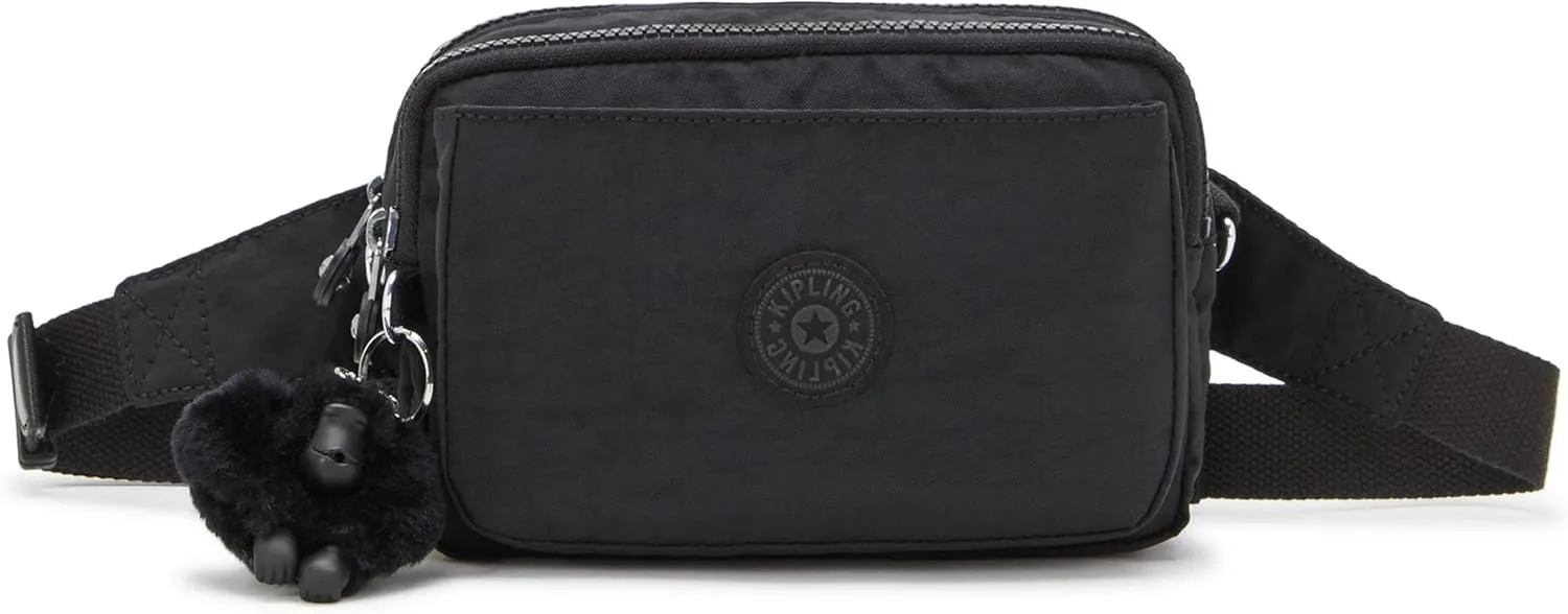 Kipling Women’s Abanu Multi Crossbody Bag, Lightweight, Adjustable Nylon Waist Pack with Multi-Compartment Zip Pockets