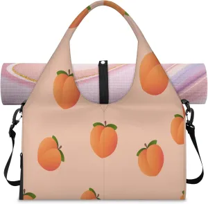 KOBLEN Yoga Gym Bags for Women Duffel Bag with Shoe Compartment and Yoga Mat Portable Weekender Bags for Pilates Travel Offices Workout Beach