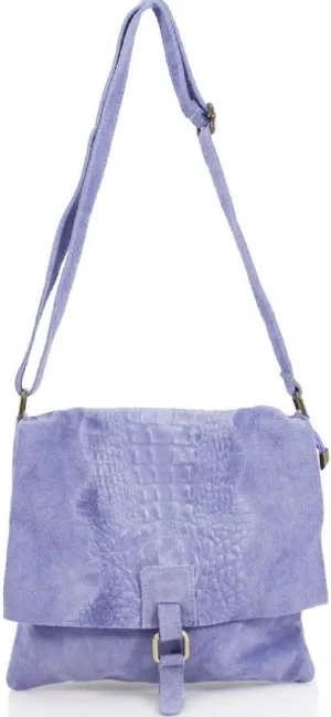 Ladies Real Suede Leather Snakeskin Print Crossbody Shoulder Work Bags