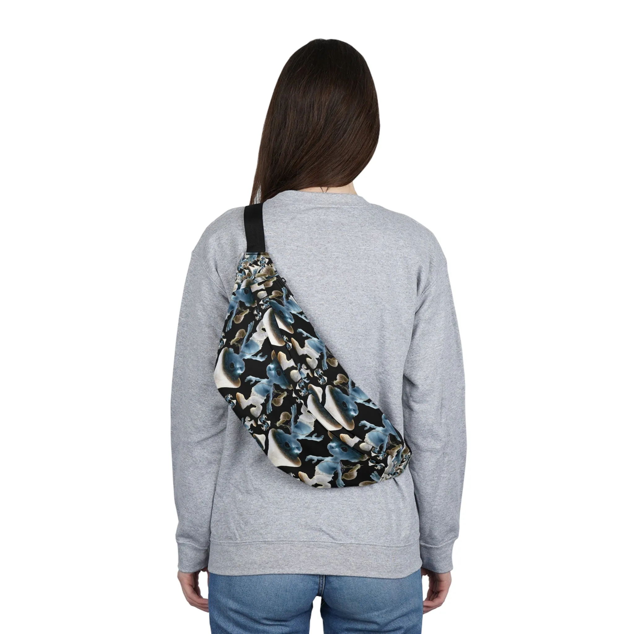 Large Fanny Pack/Bum Bag - SmurfCat WeLiveWeLoveWeLie