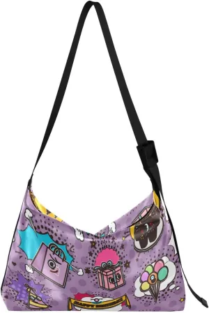 Leather Crossbody Bags for Women Crossbody Purse with Guitar Strap Zipped Pockets Handbag Shoulder Bag Multicolor 1