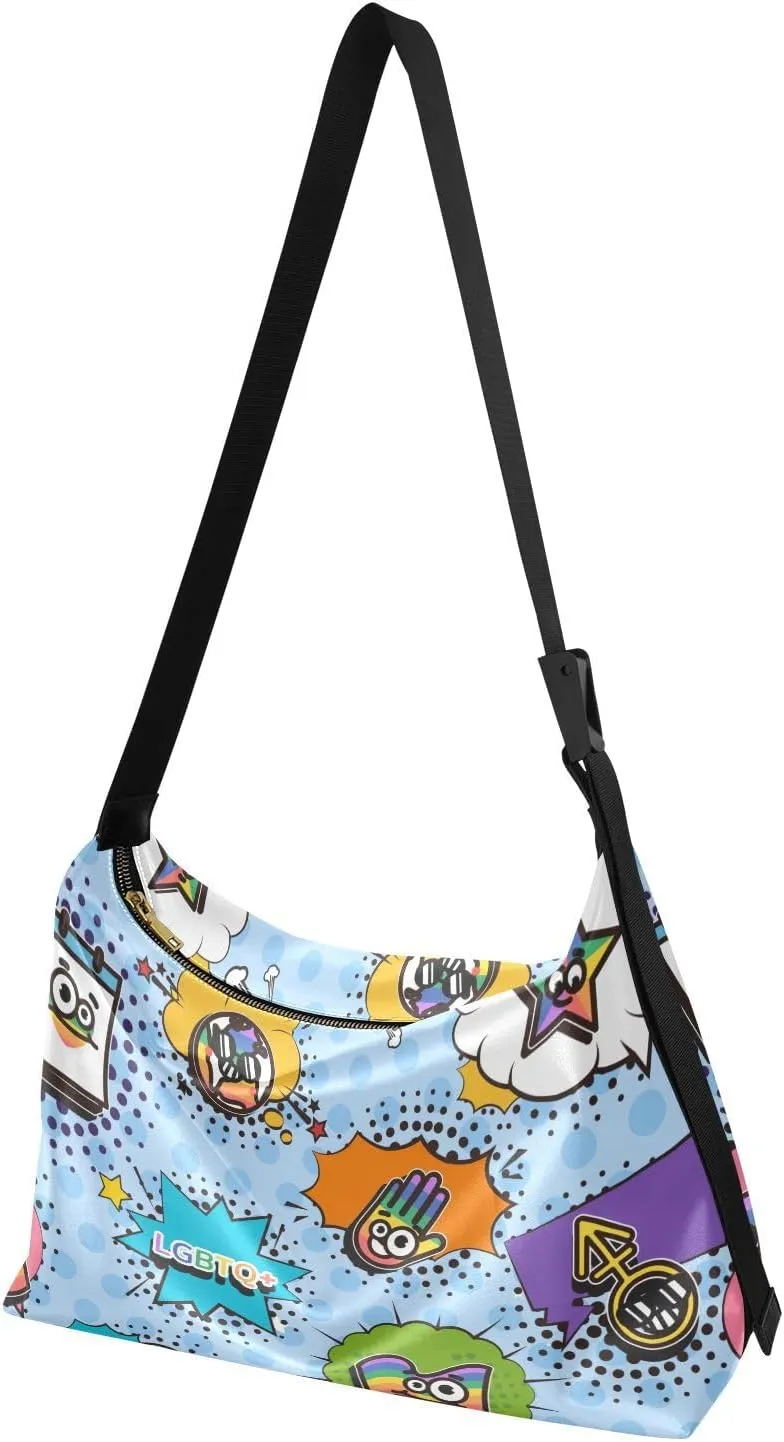 Leather Crossbody Bags for Women Crossbody Purse with Guitar Strap Zipped Pockets Handbag Shoulder Bag Multicolor 1