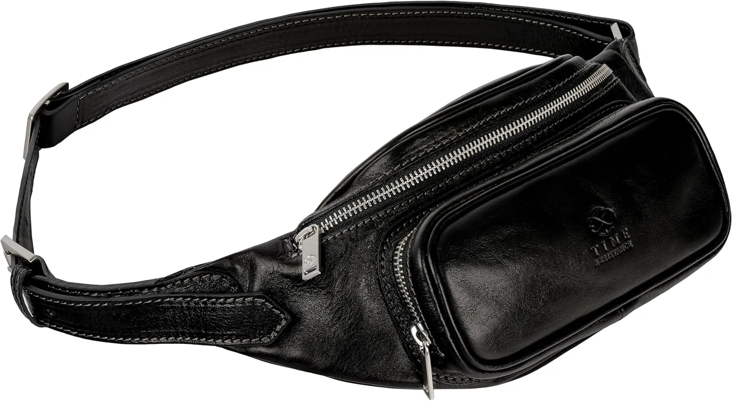 Leather Waist Pack | Belly Bag | Waist Bag| Leather Belt Bag | Leather Fanny Pack Handmade in Italy – Time Resistance