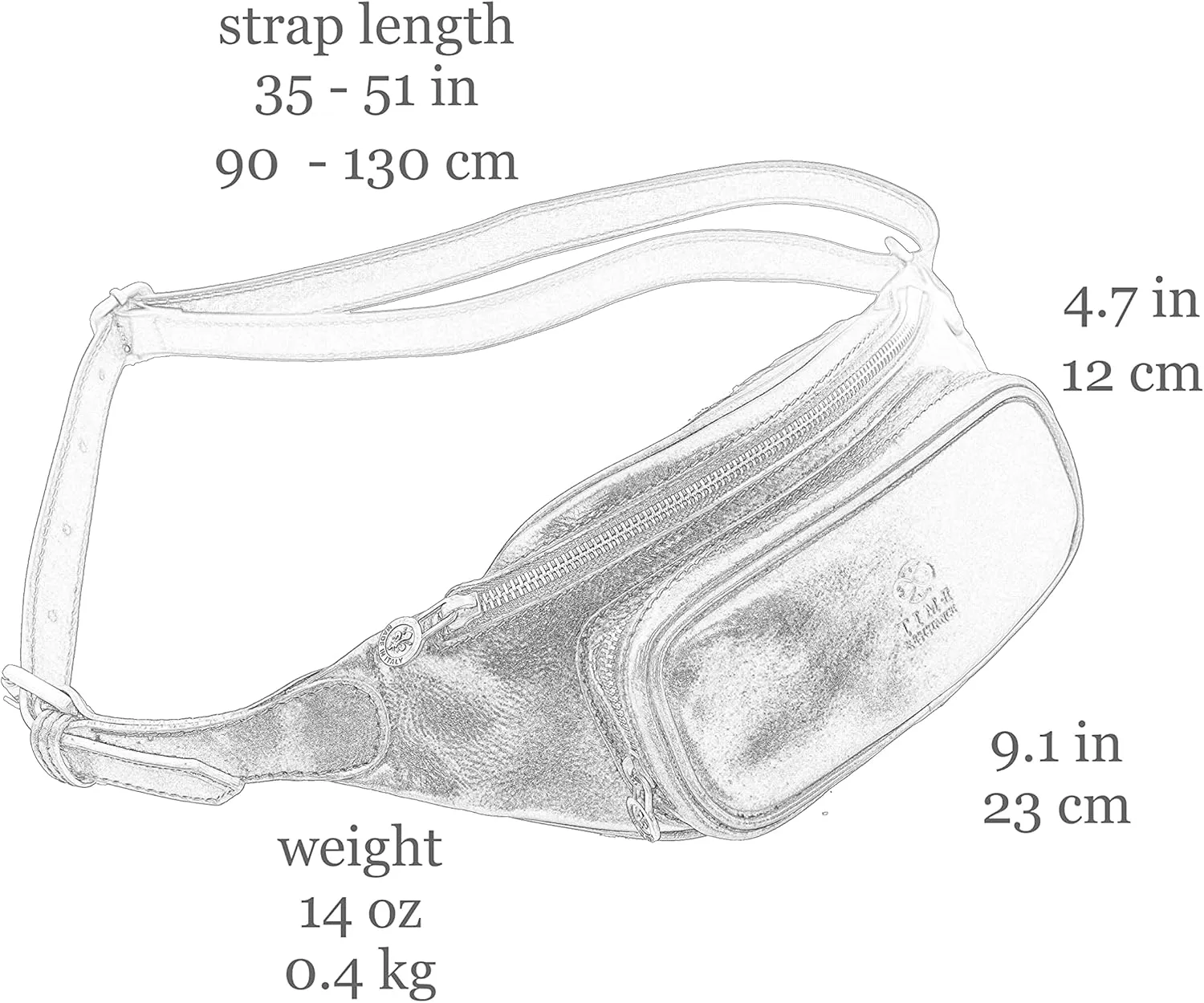 Leather Waist Pack | Belly Bag | Waist Bag| Leather Belt Bag | Leather Fanny Pack Handmade in Italy – Time Resistance