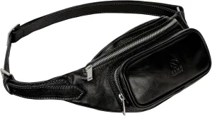 Leather Waist Pack | Belly Bag | Waist Bag| Leather Belt Bag | Leather Fanny Pack Handmade in Italy – Time Resistance