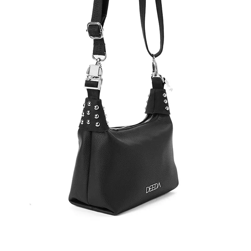 LEILA MINI HOBO - BLACK