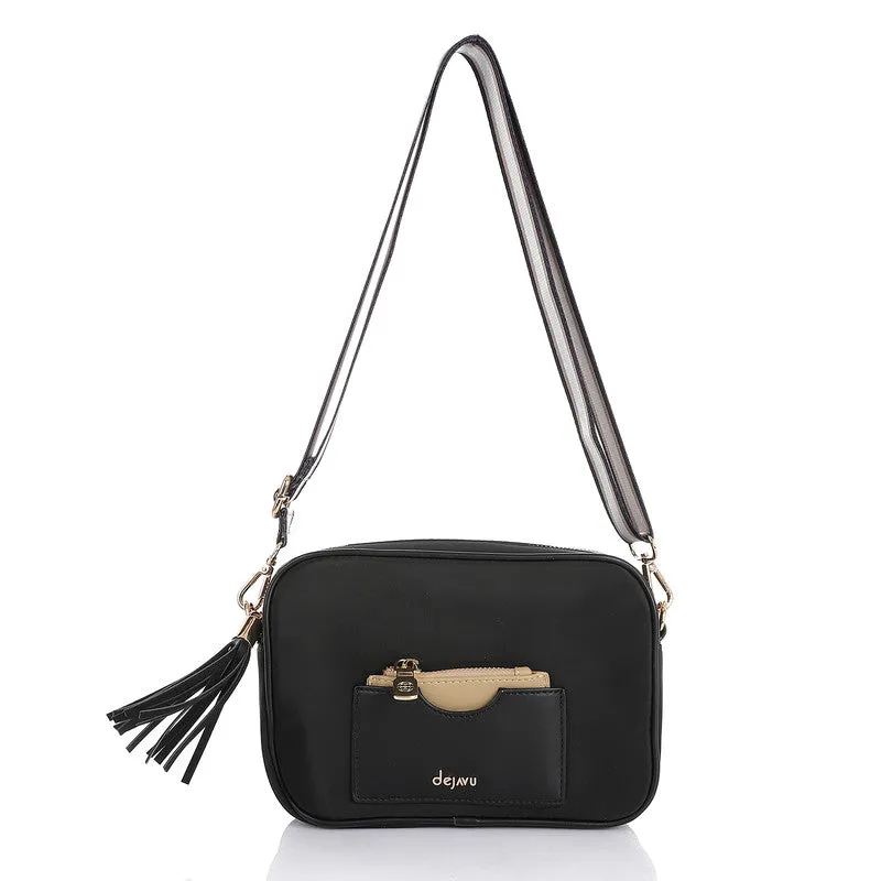 LID-DVTV-037 Zipped Textile Cross Body Bag