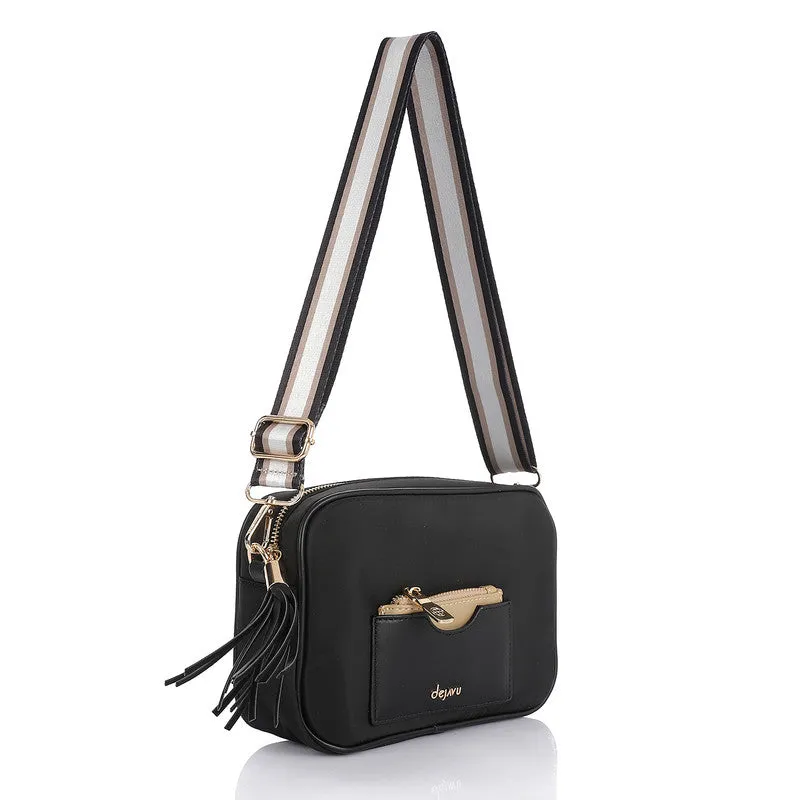 LID-DVTV-037 Zipped Textile Cross Body Bag
