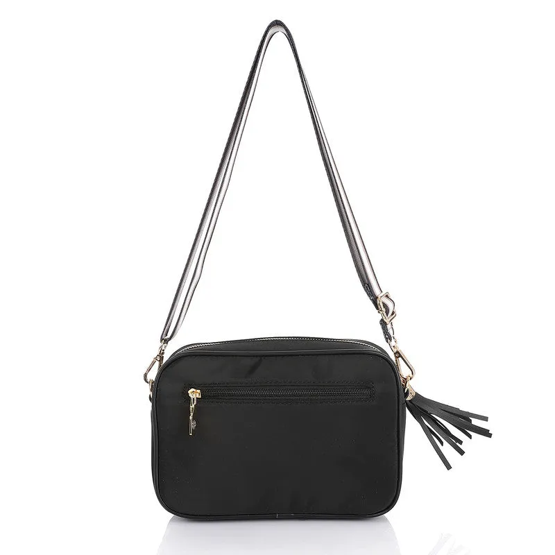 LID-DVTV-037 Zipped Textile Cross Body Bag