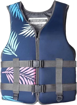 Life Jackets with Adjustable Belt and Zipped, Swimming Jacket for Boating Fishing Surfing(Blue A,XX-Large)
