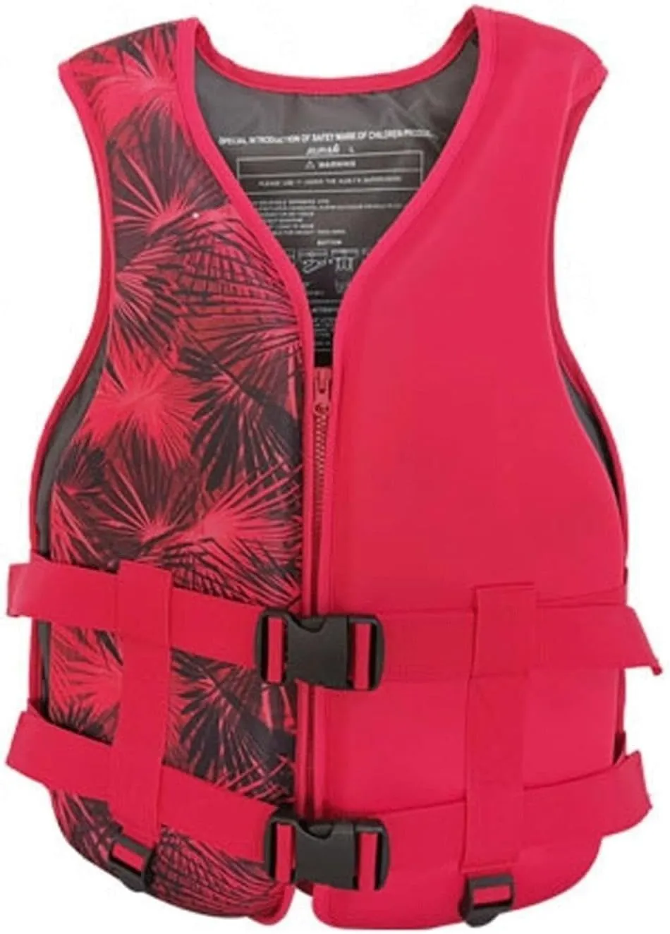 Life Jackets with Adjustable Belt and Zipped, Swimming Jacket for Boating Fishing Surfing(Red,X-Large)