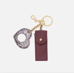 Lipstick Keychain | Metallic Leather