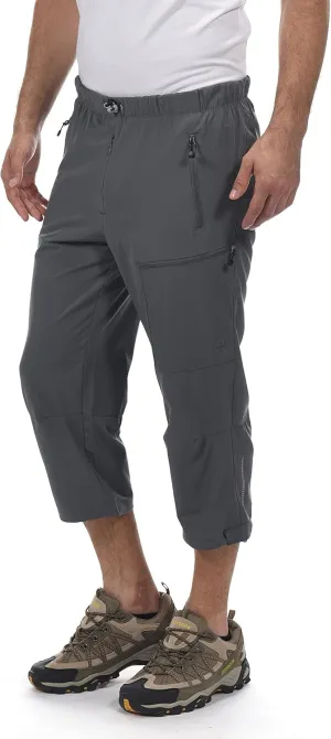 Little Donkey Andy Men's Quick Dry 3/4 Pants Lightweight Capri Shorts Hiking Fishing Travel Casual