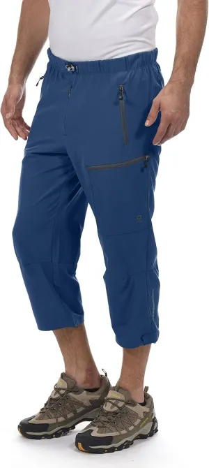 Little Donkey Andy Men's Quick Dry 3/4 Pants Lightweight Capri Shorts Hiking Fishing Travel Casual